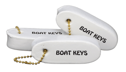 Picture of Hardline Products VWKF-BK Vinyl Dipped Floating Key Float - White