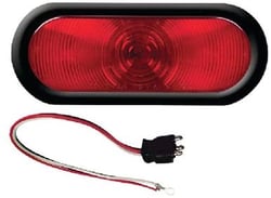 Picture of Fultyme RV SC590-1167 6 Inch Oval Flush Mount Tail Light Red