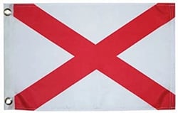 Picture of Taylor Made 93089 Alabama State Flag 12x18 Nylon Boat Flag
