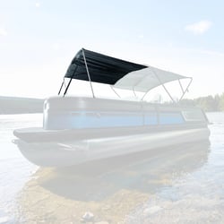Picture of Lewmar 2022002186 Bimini Extension Kit for SureShade Power Bimini 7ft Chrome Hardware Black Canvas