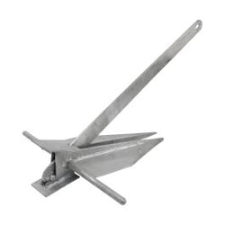 Picture of Lewmar 2020222276 PGX 5 lb Galvanized Fluke Anchor Kit with Chain and Rode