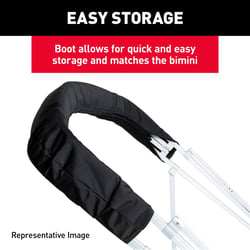 Taylor Made 88132 Manual Bimini Replacement Canvas with Boot 8' x 8' x 1.25" Black — image 3