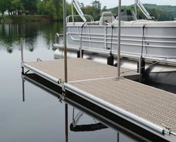 Picture of Taylor Made 2020108536 Commercial Grade Side Gard Vinyl Dock Edging Silver 10 Foot