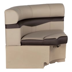 Picture of Taylor Made 20221094114 Rockport Series 32" Radius Corner Pontoon Seat River Rock Gray