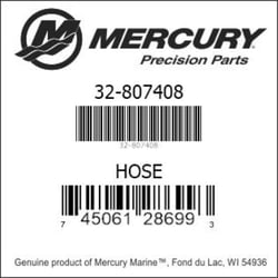 Picture of Quicksilver 807408 OEM Hose Assembly for Mercury MerCruiser Marine Engines