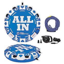 Picture of Kent Sporting Goods 302490-500-002-24 Full Throttle All In 2-Rider Towable Tube Rope Pump Combo