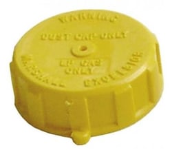 Picture of AP ME109 Propane Tank Valve Cap 1-3/4" ACME Yellow Plastic