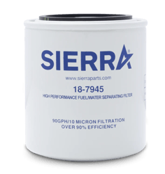 Picture of Sierra 18-7945 10 Micron Fuel Water Separator Filter - Long 4.35"