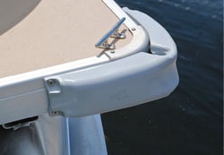Picture of Taylor Made 31038 Pontoon Curved Corner Guard 3" x 12" Silver