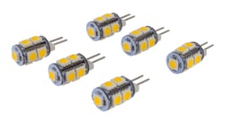 Picture of Valterra DG726116WVP LED Tower Bulb G4/JC10 Bipin 165 Lumen 3500K Warm White 6-Pack
