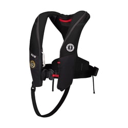 Picture of Mustang Survival MD3195E1-13-0 Atlas 190 DLX Hydrostatic Inflatable Life Jacket Black