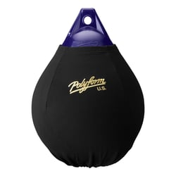 Picture of Polyform EFC-A3BLACK Elite Fender Cover for A-3 Ball Style Boat Fender - Black