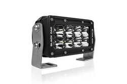 Picture of Black Oak LED 4F-D5OS 4" Double Row LED Light Bar Flood Optics Black Housing