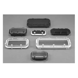 Picture of Bomar G818-AD28 Gray Series Rectangular Opening Portlight White Frame Smoked Lens
