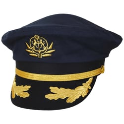 Picture of Village Hat Shop 180500BW White Yacht Cap