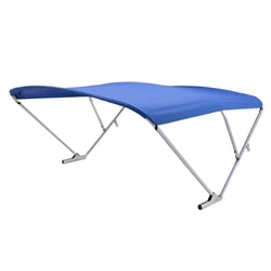 Picture of Taylor Made 2020000302 PWR-ARM II Electric Power Bimini Top Clear Anodized Frame Pacific Blue