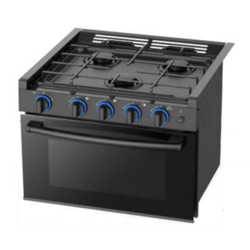 Picture of Lasalle Bristol 520RV17BB 17" 3-Burner LP Gas Range Black