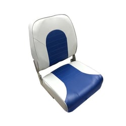 Picture of Gen3 Marine 6-118GB Classic High Back Folding Boat Seat Gray/Blue