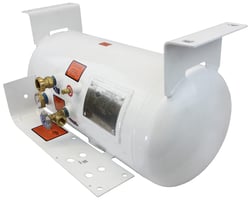 Picture of Flame King YSN122LB 12.2 Gallon ASME Horizontal Propane Tank with Top Mount Bracket