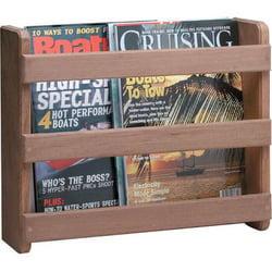 Picture of Whitecap Industries 62506 Teak Magazine Rack with Rear Mounting Bar