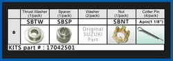 Picture of Solas 8101142 SBTW Propeller Thrust Washer for Suzuki 20-30 HP Outboards