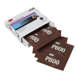 Picture of 3M 7100010567 Hookit Flexible Abrasive Hand Sheet 270J P800 Grit 5.5 x 6.8 Inch