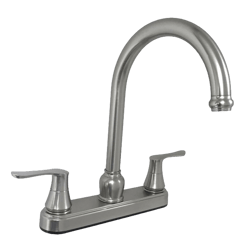 Picture of American Brass U-YNN800GSN-DH3-25MM-E 8-Inch Non-Metallic Kitchen Faucet with Gooseneck Spout - Brushed Nickel