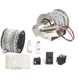 Picture of Seachoice 6012 1500SSS Deluxe Stainless Steel Drum Winch Package