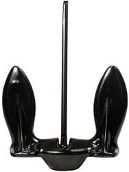 Picture of Greenfield Products 910 10 lb Black PVC Coated Navy Anchor