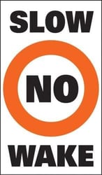 Picture of Taylor Made 2020108677 No Wake Buoy Label 1 Pair