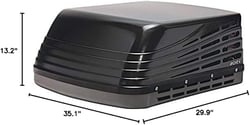Picture of ASA Electronics ACR135BWH_SUS Advent Air 13,500 BTU RV Rooftop AC Upper Unit Black