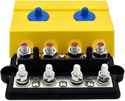 Picture of Bluewater 313856-B-023 Dual 4 Gang Busbar for Marine Electrical Systems
