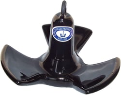 Picture of Greenfield Products 530 B IND Vinyl Coated Tri-Fluke River Anchor 30 Lb Black