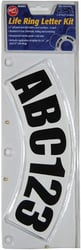 Picture of Taylor Made 600015 Life Ring Letter Kit 2 Inch Black Vinyl
