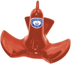 Picture of Greenfield Products 520 B IND 20 Lb. Black PVC Coated Tri-Fluke River Anchor