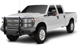 Picture of TrailFX FX3000A Front Bumper with Grille Guard Steel Gloss Black