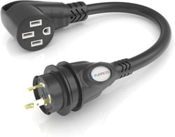 Picture of Furrion FP5230RSB 50 Amp to 30 Amp Marine Locking Pigtail Adapter