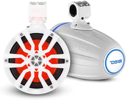 Picture of DS18 NXL-X6TP/WH Hydro 6.5" Marine Wakeboard Tower Speakers with RGB LED Lights White