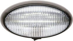 Picture of Fultyme RV SC590-1173 LED Oval Porch Light Black Base Clear Lens
