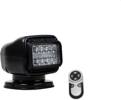 Picture of Golight 20518GT GT Series LED Hybrid Remote Control Searchlight Permanent Mount with Wireless Handheld Remote - 12V Black
