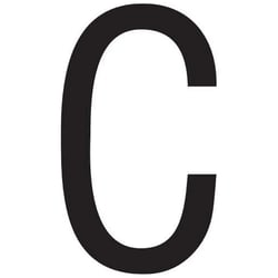 Picture of Seachoice 3SCBPG 3 Inch Black Letter G Registration Decal 10-Pack