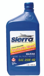 Picture of Sierra 118-9440CAT-2 25W-40 Synthetic Blend 4-Stroke Marine Engine Oil - 1 Quart