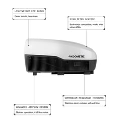 Dometic 9610007866 FreshJet 3 Mechanical 15,000 BTU Commercial Grade Marine Air Conditioner White — image 6