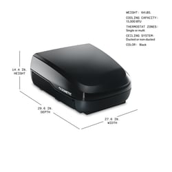 Picture of Dometic 9610007865 FreshJet 3 15,000 BTU Commercial Grade Mechanical Marine Air Conditioner Black