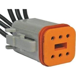 Picture of Pico Wiring 6016PT Deutsch DT 6-Way Pigtail Plug with Female Contacts