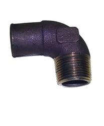 Picture of Sierra 18-8112 90 Degree Bronze Water Elbow Fitting 1" NPT x 1-1/4" Hose
