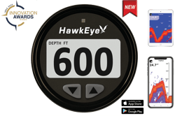 Picture of Hawkeye Electronics DT3BX-TM DepthTrax Edge In-Dash Depth Finder with HD Color Display and Transom Mount Transducer
