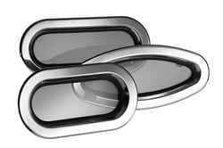 Picture of Lewmar 393770262 Size 7RE Stainless Steel Fixed Portlight Gray Lens White Trim