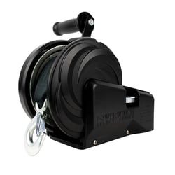 Picture of Powerwinch 21400-W-2500-8-B-R Select Series 2500lb 2-Speed Manual Winch 8" Crank Arm Carbon Black