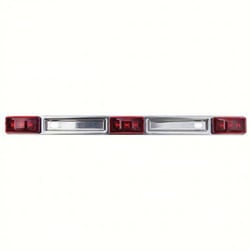 Picture of Fultyme RV SC590-1166 LED Sealed 3-Piece Red Identification Light Bar Stainless Steel